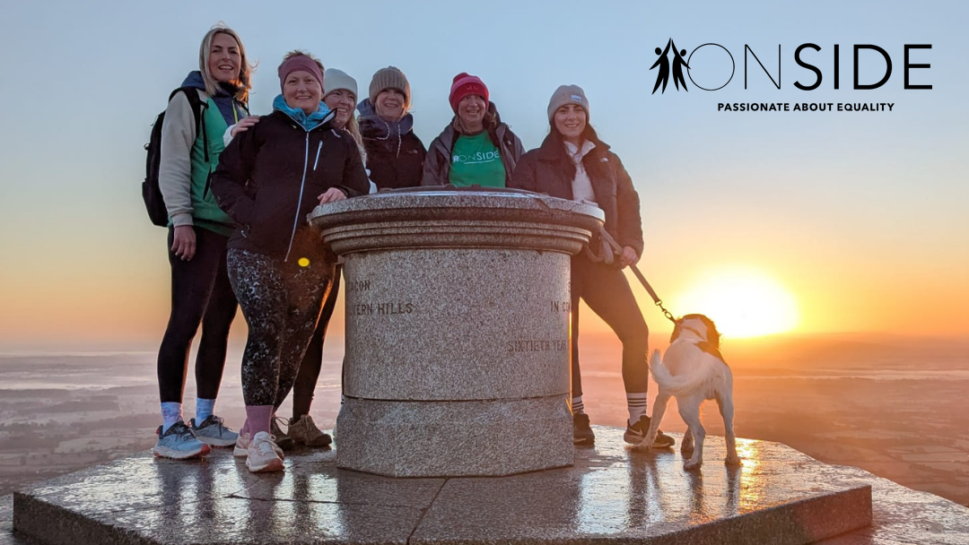 Photo of ONSIDE team on top of a hill