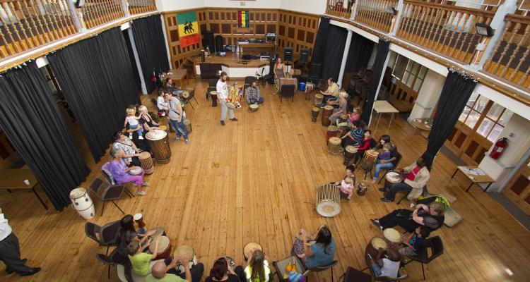 Drumming Workshop - photo by Dave Grub